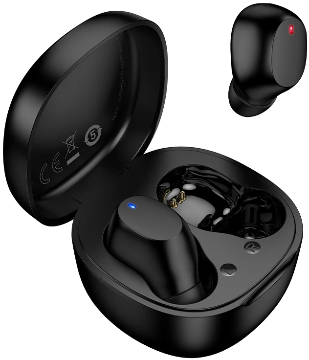 Borofone TWS Bluetooth ausinės BW97 Clear juodos spalvos
