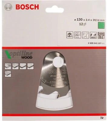 Bosch Disk.pjūkl.diskas Optiline Wood 160x20/16