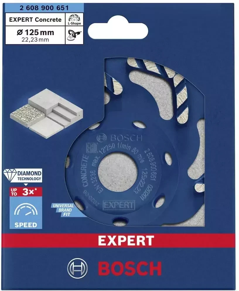 Bosch Deimant.šlif.diskas,Best 125 x 22.23 mm, Concrete