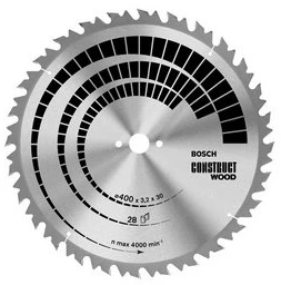 Pjovimo diskas medienai Bosch CONSTRUCT WOOD; 450x3,8x30,0 mm; Z32; 20°