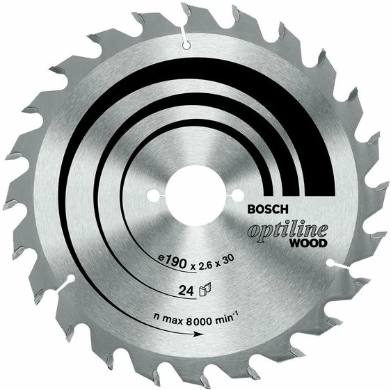Bosch Disk.pjūkl.diskas 190x30 Optiline Wood