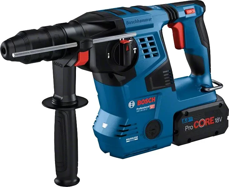 Grąžtas Bosch GBH 18V-28 CF 2x8.0Ah ProC, GAL 1880, LB