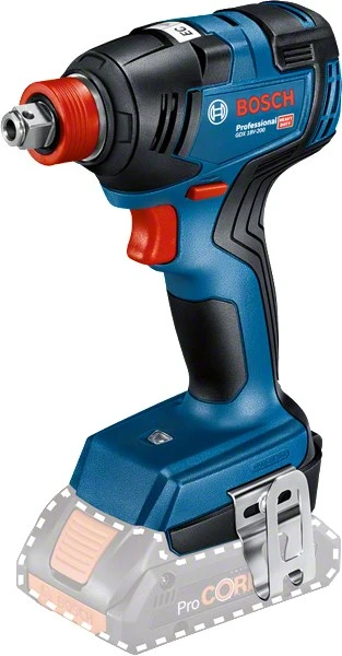 Smūginis veržliasūkis Bosch GDX 18V-200; 18 V (be akumuliatoriaus ir pakrovėjo)