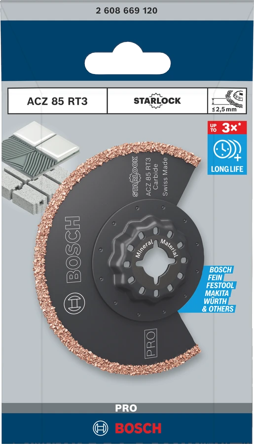 Bosch ACZ 85 RT3,Multi Mat. 85 mm, 1 vnt., STARLOCK