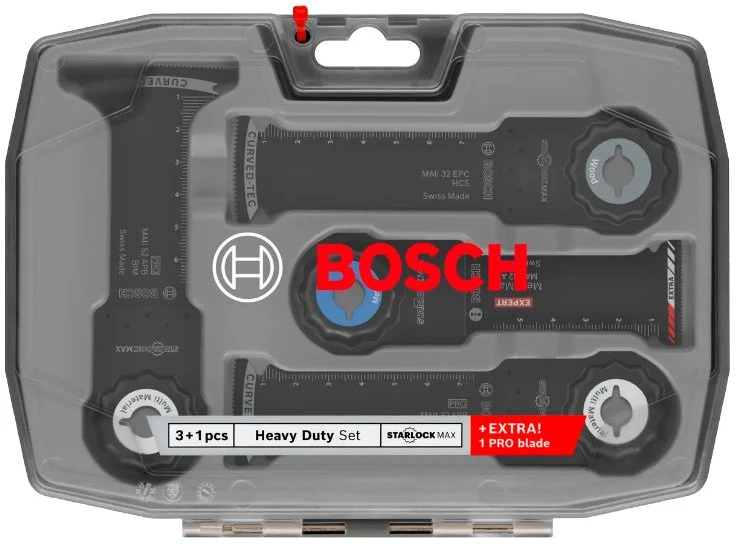 Plokščias pjūklelis Bosch Starlock Best of Heavy Duty; 4 vnt.