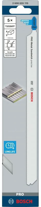Bosch 5 siaurapj. pjūkleliai Metal Sandwich T1018AFP