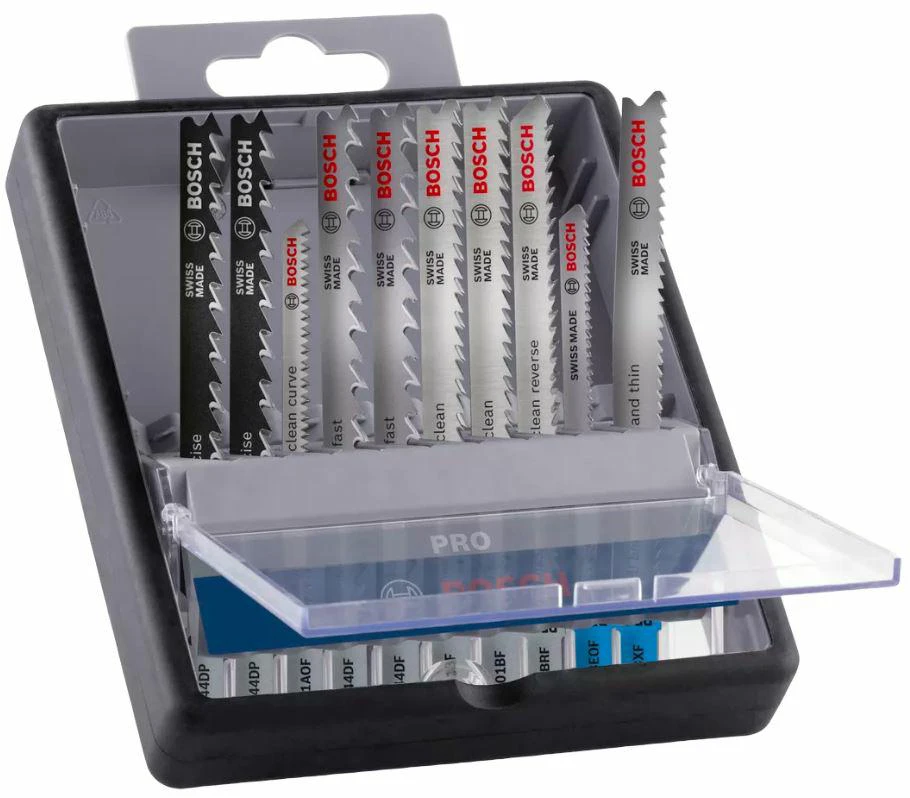 BOSCH PJŪKLELIS T RINKINYS PRO WOOD AND METAL 100mm 10vnt.