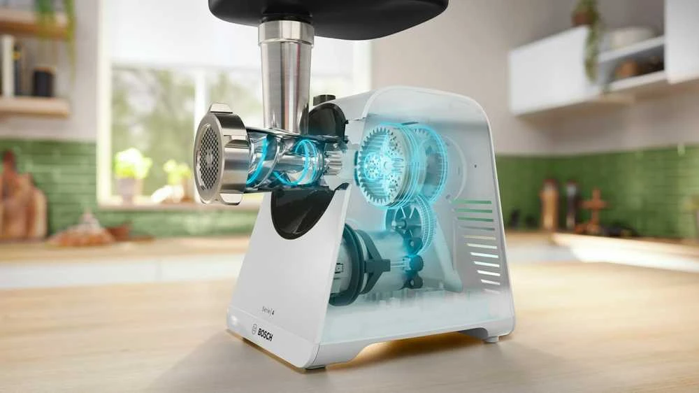 Bosch MFWS420W Serija 4, Mėsmalė, MultiPower Series 4, 1900 W, Baltas, Baltas