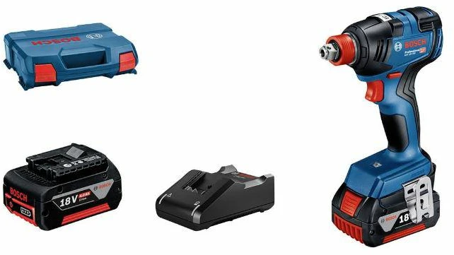 BOSCH SMŪGINIS SUKTUVAS 1/2″ / HEX 1/4″ GDX 18V-200 2×4,0Ah 200Nm L-CASE