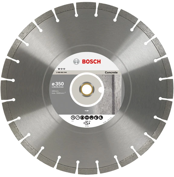 Deimantinis pjovimo diskas Bosch PROFESSIONAL FOR CONCRETE; 350 mm