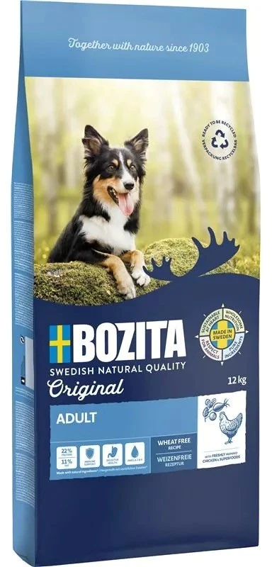 BOZITA Original Adult Vištiena – sausas Maistas šunims – 12kg