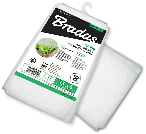 Bradas Balta pavasarinė dengiamoji agrotekstilė (1,1 x 20 m) 17 g AWW1711020