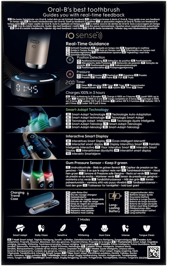 Braun Oral-B iO Lunar Gold electric dantų šepetėlis