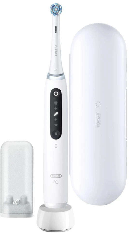Braun Oral-B iO Series 5 Suaugusiems Besisukantis vibruojantis dantų šepetėlis Balta