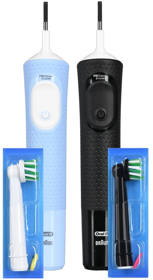 Dantų šepetėlis Braun Oral-B Vitality Pro D103 Duo juoda/violetinė