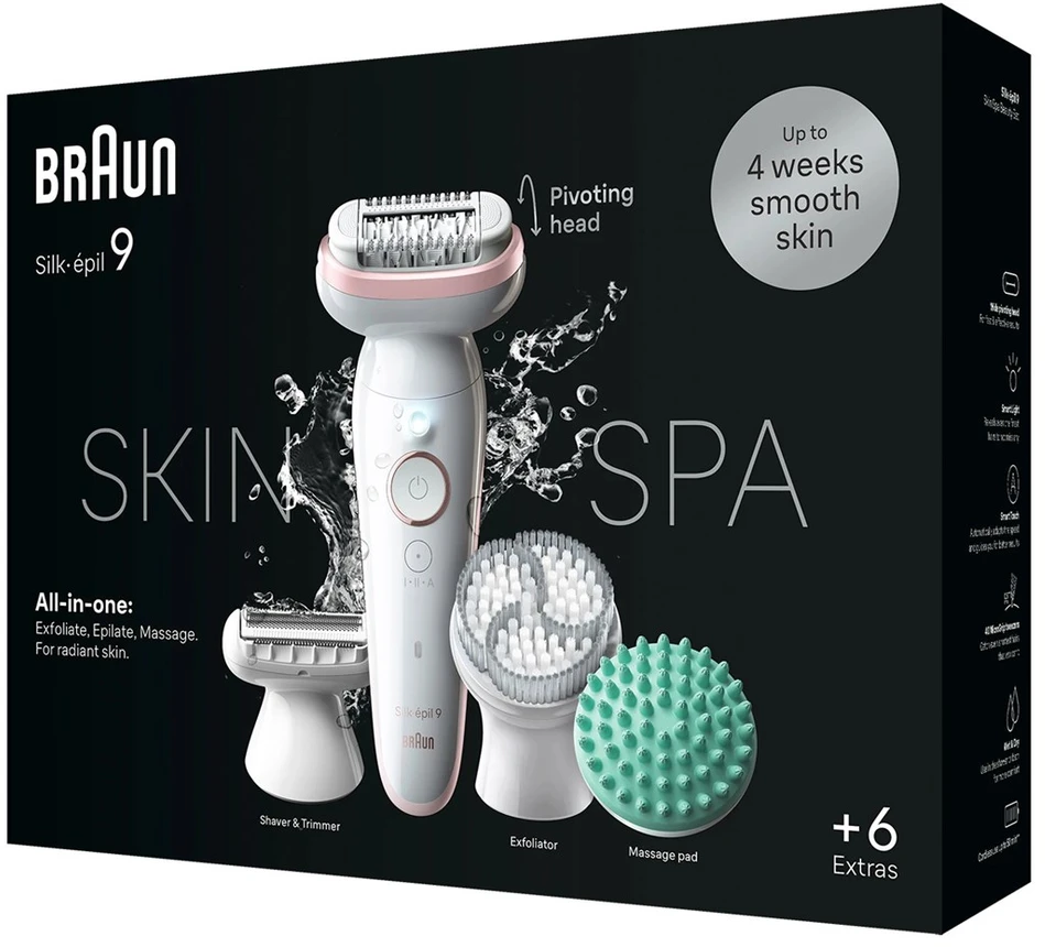Braun Silk-épil 9 SkinSpa 40 pincetai „Rose Gold“, Balta