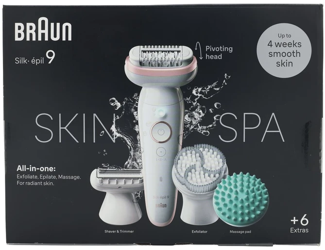 Braun Silk-épil 9 SkinSpa 40 pincetai „Rose Gold“, Balta