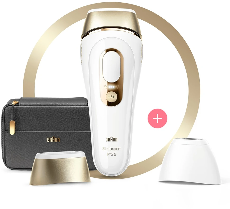 Braun Silk-expert Pro Silk·expert Pro 5 PL5140 Intensyvaus pulso šviesa (IPL) Auksas, Balta
