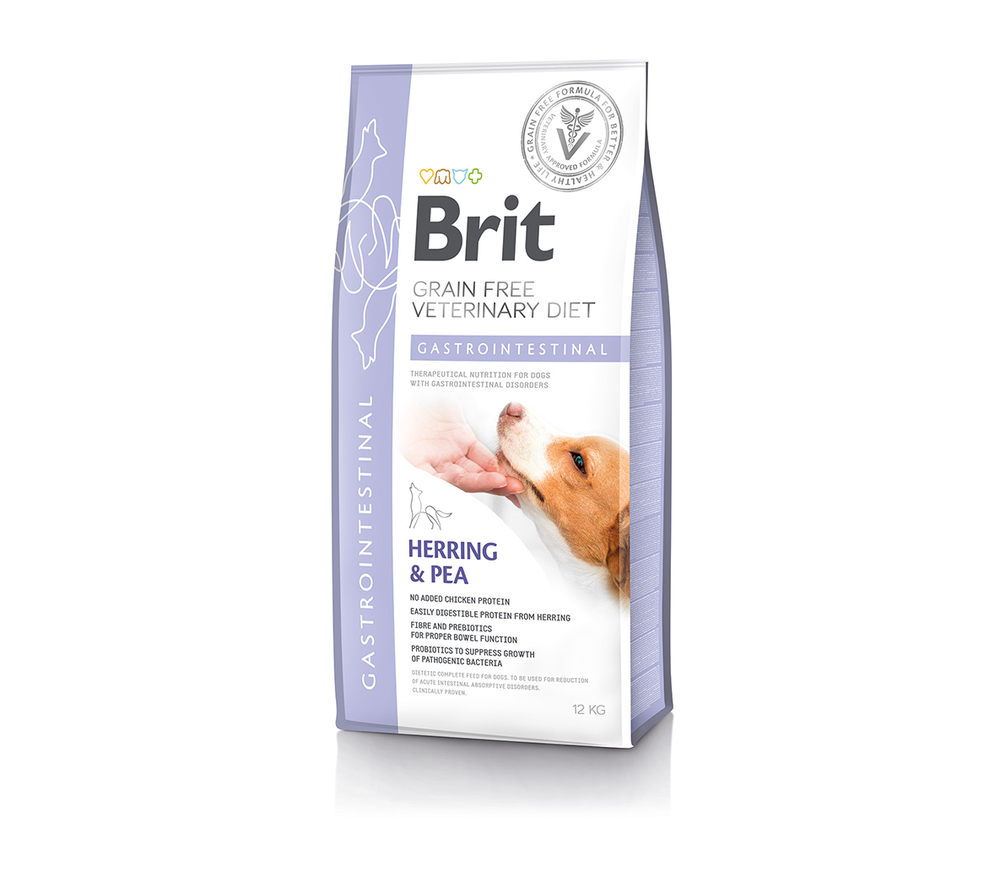 Brit GF Veterinary Diets sausas Maistas šunims Gastrointestinal 12kg