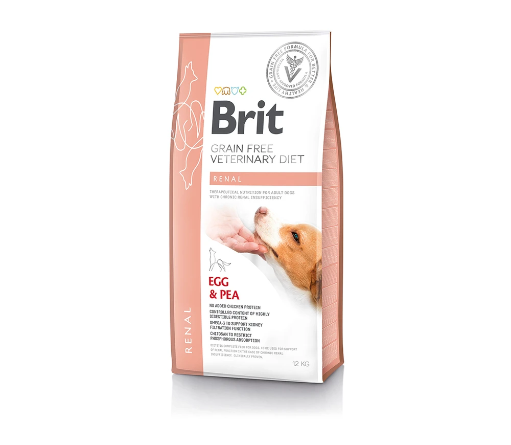 Brit GF Veterinary Diets sausas Maistas šunims Renal 12kg