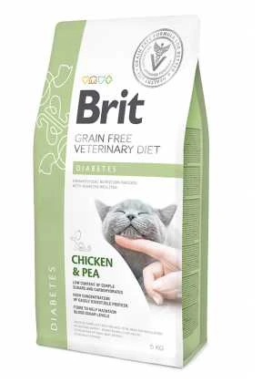 Brit GF Veterinary Diets sausas maistas katėms Diabetes 5kg