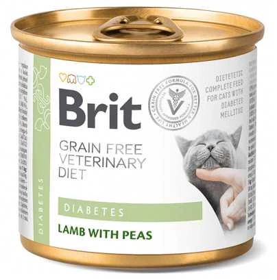 Brit GF Veterinary Diets konservai katėms Diabetes 200g