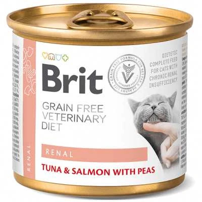 Brit GF Veterinary Diets konservai katėms Renal 200g