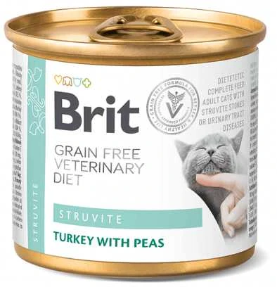 Brit GF Veterinary Diets konservai katėms Struvite 200g