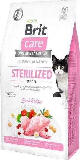 Brit Care Cat GF Sterilized Sensitive (Fesh triušiena) 2kg