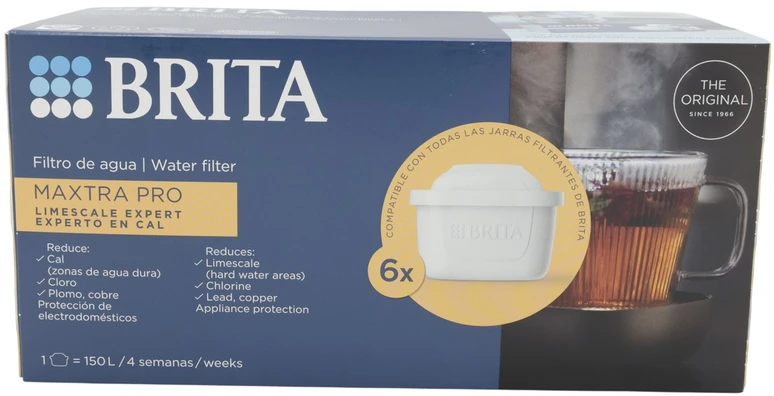 BRITA Maxtra PRO kalkių šalinimo ekspertų vandens filtras, 6 vnt.