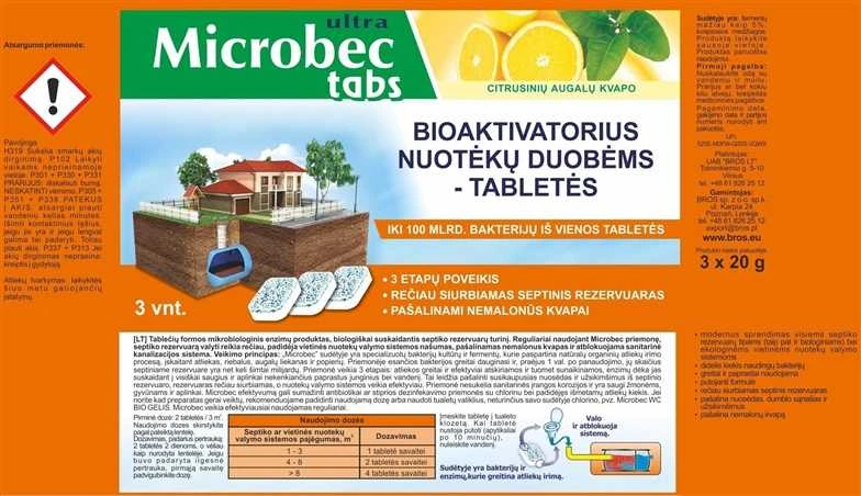 Bros Bioaktivatorius nuotėkų duobėms tabletės, 3vnt