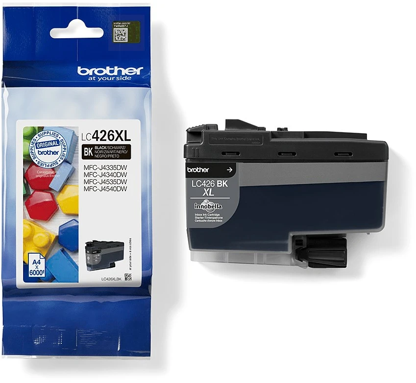 BROTHER LC426XLBK Juodas RAŠALŲ KASETĖ, IŠĖLIS=6000 PUSL.