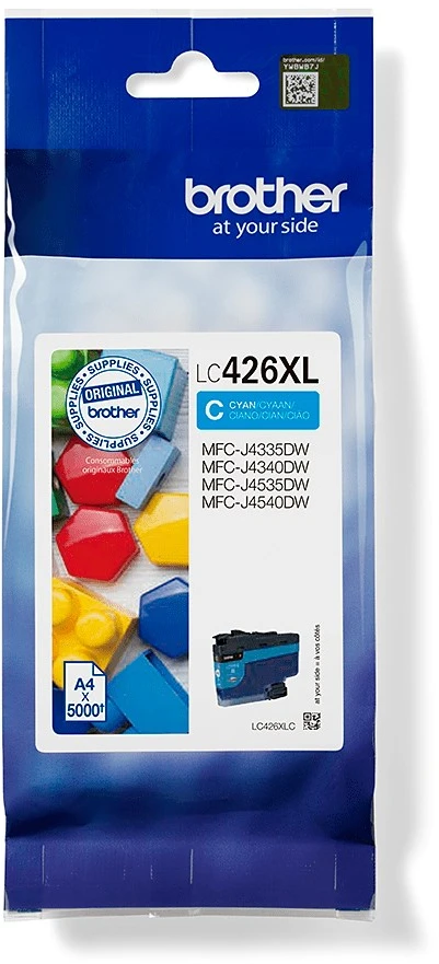 BROTHER LC426XLC CYAN RAŠALŲ KASETĖ, IŠĖLIS = 5000 PUSLAPŲ