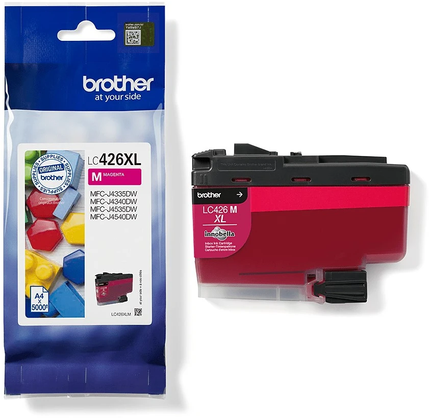 BROTHER LC426XLM MAGENTA RAŠALŲ KASETĖ, IŠĖLIS = 5000 PUSLAPŲ