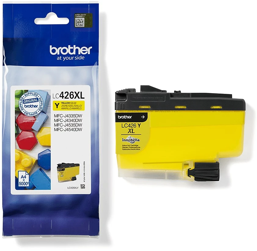 BROTHER LC426XLY Geltonas RAŠALŲ KASETĖ, IŠĖLIS = 5000 PUSL.