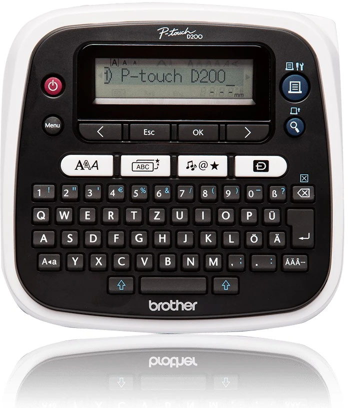 Brother P-touch D200WNVP etikečių spausdintuvas Perkėlimas terminiu būdu 180 x 180 DPI TZe QWERTY