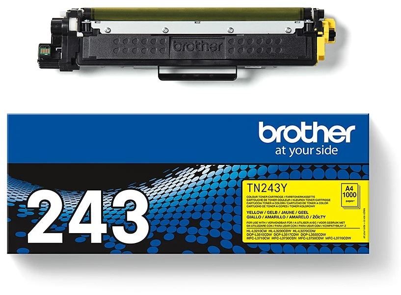 Brother Brolis TN243Y | Tonerio kasetė | Geltona