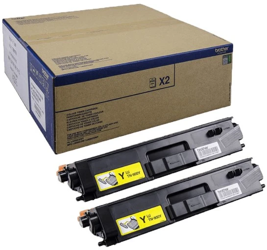 Brother TN-900YTWIN tonerio kasetė 2 vnt Originalus Geltona