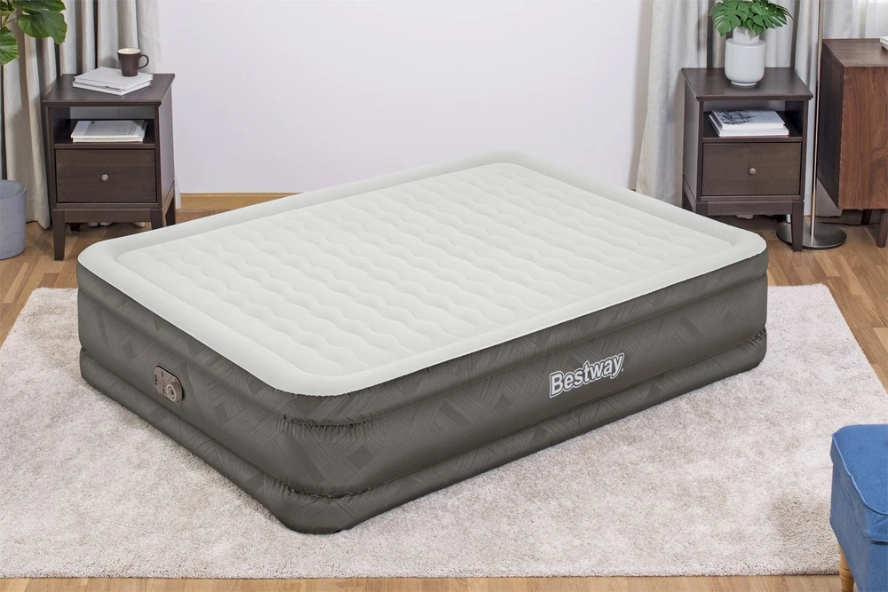 Bestway Fortech Pripučiamas čiužinys su įmontuota pompa, 203x152x46cm