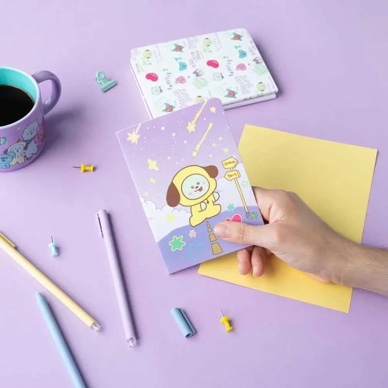 Dimastech BT21 - A6 formato CHIMMY užrašų knygelių rinkinys (3 vnt.)