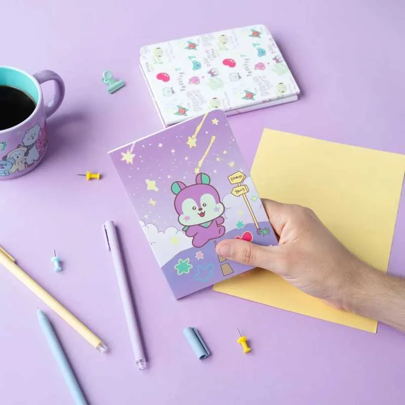 Home Decor BT21 - A6 formato MANG užrašų knygelių rinkinys (3 vnt.)