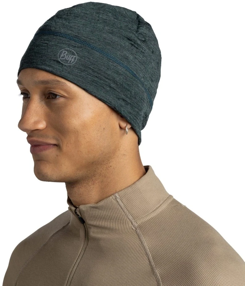 Kepurė - Buff Lightweight Merino Wool Beanie Kepurė, Unisex, Žalia