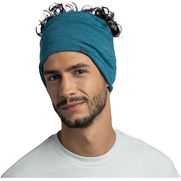 Priedai - Buff Lengvas Merino Vilnos Multifunkcinis Šalikas Mėlynas