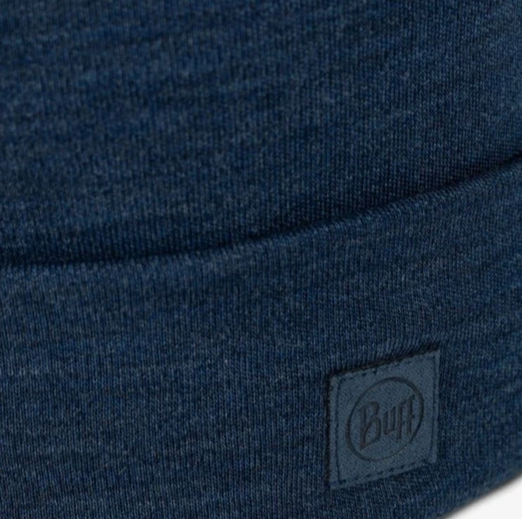 Kepurė gorro BUFF MERINO HEAVYWEIGHT BEANIE SOLID NIGHT Mėlynas