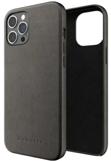 Dėklas Bugatti Porto Full Wrap Apple iPhone 12 Pro Max juodos spalvos 42646