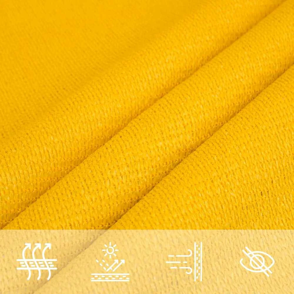 Burė nuo saulės, geltonos spalvos, 3,5x5m, HDPE, 160g/m²