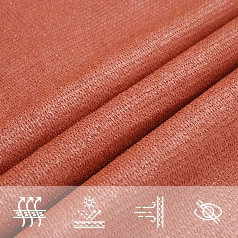 Burė nuo saulės, terakota spalvos, 2,5x2,5m, HDPE, 160g/m²