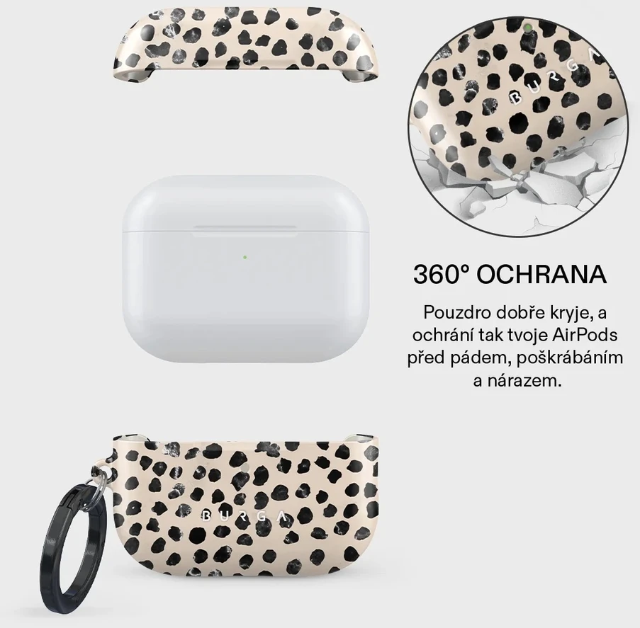 Burga Airpods Dėklas, Almond Latte – Airpods Pro 3