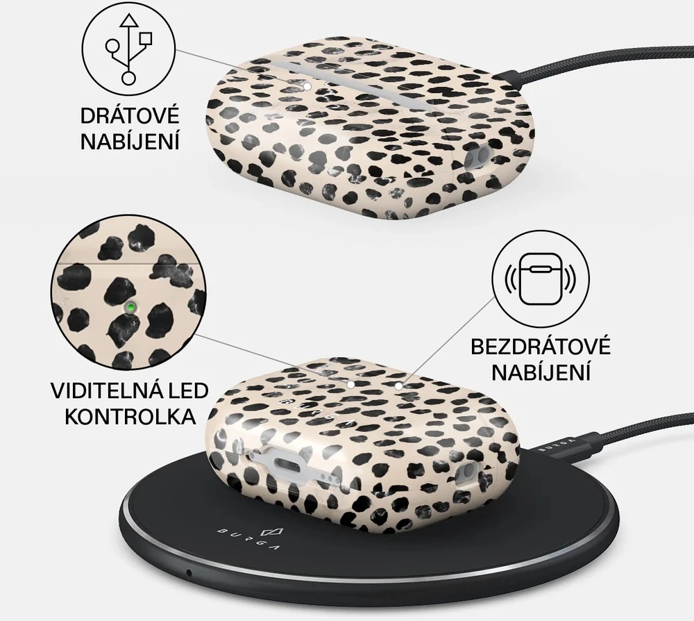 Burga Airpods Dėklas, Almond Latte – Airpods Pro 3