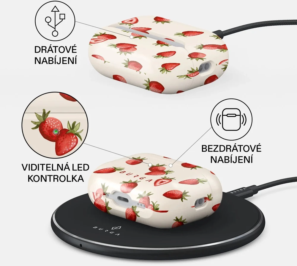 Burga AirPods dėklas, Freshly Picked – AirPods Pro 3